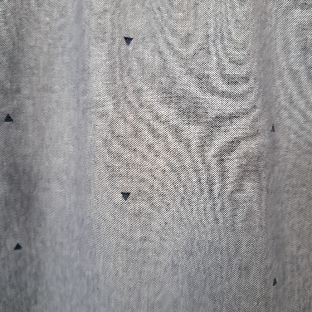 Urban Pipeline Button Down Shirt Triangle Pattern Blue Vintage Wash Men's Small - Picture 8 of 8